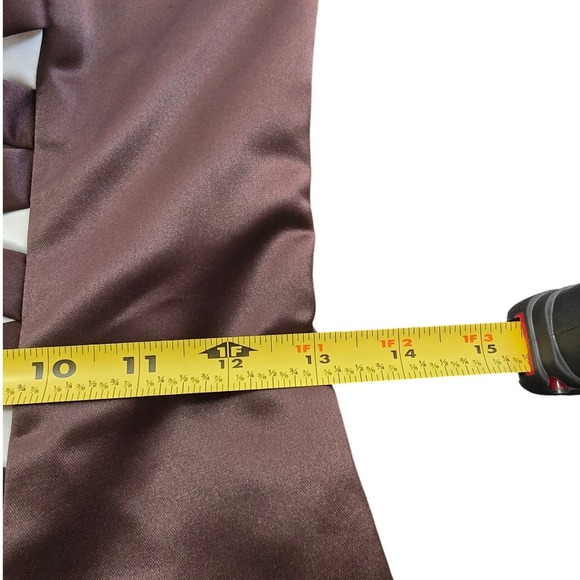 Jessica McClintock for Gunne Sax Satin Criss Cross Mini Formal Dress Sz 4 - Picture 11 of 12